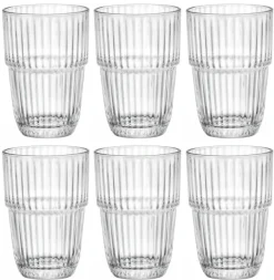 Bormioli Rocco Longdrinkglazen Stapelbaar - Waterglazen - Barshine - 380 ml - 6 stuks