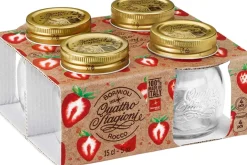 Bormioli Rocco Mason Jar / Weckpot Quattro Stagioni - ø 7.5 cm / 150 ml - 4 stuks