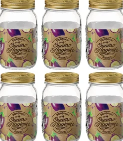 Bormioli Rocco Mason Jar / Weckpotten Quattro Stagioni - ΓΈ 11 cm / 1 liter - 6 stuks
