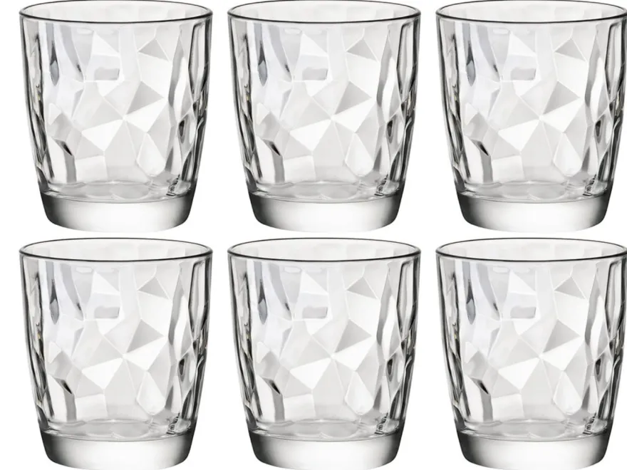 Bormioli Rocco Waterglazen Diamond - 390 ml - 6 stuks