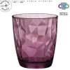 Bormioli Rocco Waterglazen Diamond - Paars - 300 ml - 6 stuks