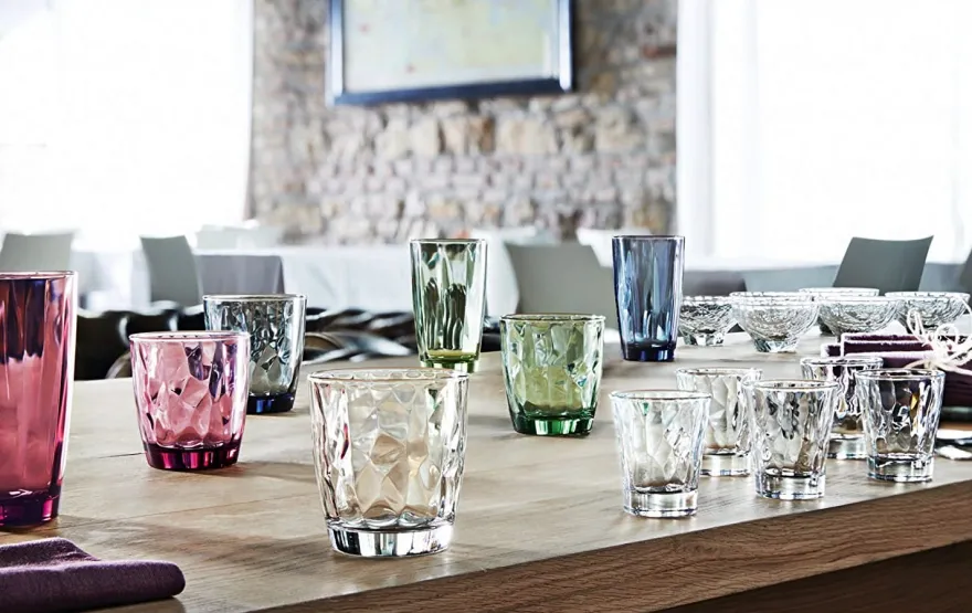 Bormioli Rocco Waterglazen Diamond - Paars - 300 ml - 6 stuks