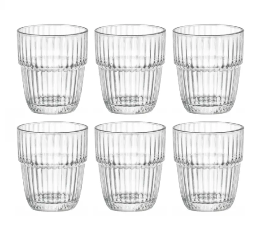 Bormioli Rocco Waterglazen Stapelbaar - Barshine - 210 ml - 6 stuks
