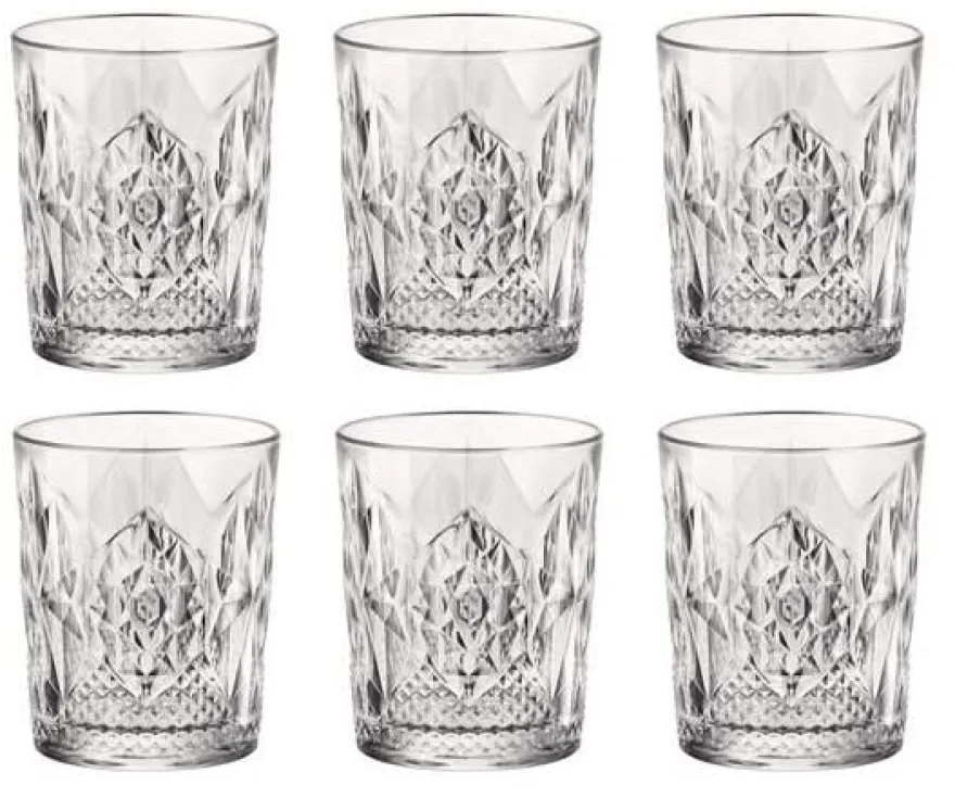 Bormioli Rocco Whiskey Glazen Stone - 370 ml - 6 stuks