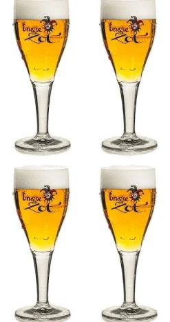Brugse Zot Bierglazen 330 ml - 4 Stuks