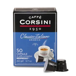Caffè Corsini Koffiecups Classico Italiano Arabica - voor Nespresso - 50 capsules