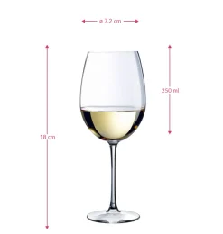 Chef & Sommelier Witte Wijnglazen Cabernet - 250 ml - 6 stuks
