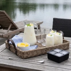 Cocktailset Vanessa - Karaf 1.6 L met 6 Longdrinkglazen 390 ml, Cocktaillepel & IJsblokjesvorm