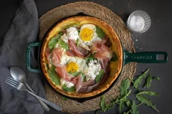 Combekk Koekenpan Skillet Classic Gietijzer Holly Green ø 26 cm - geëmailleerde anti-aanbaklaag