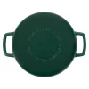 Combekk Koekenpan Skillet met 2 grepen Gietijzer Holly Green ø 24 cm - geëmailleerde anti-aanbaklaag