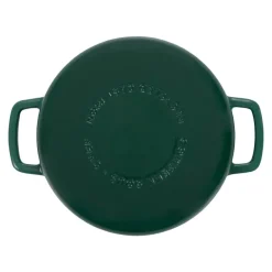 Combekk Koekenpan Skillet met 2 grepen Gietijzer Holly Green ΓΈ 24 cm - geΓ«mailleerde anti-aanbaklaag