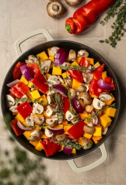 Combekk Koekenpan Skillet met 2 grepen Gietijzer Sand ΓΈ 28 cm - geΓ«mailleerde anti-aanbaklaag