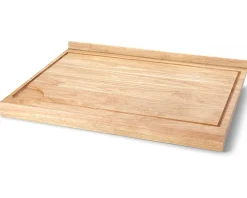 Continenta Houten Snijplank met Sapgeul - Rubberhout - 62 x 46.5 cm