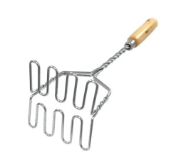 Cookinglife Aardappelstamper Houten Handgreep 37 cm
