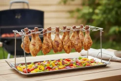 Cookinglife BBQ Kippenvleugelhouder Fire & Flavour - Metaal - Voor 12 Stuks Grillen