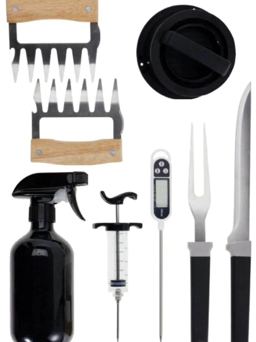 Cookinglife BBQ Pitmaster Set - 8-Delig - Complete Grillset voor Vlees & Groenten