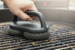 Cookinglife BBQ Reinigingsborstel Fire & Flavour 18 x 9 x 10 cm - Staalwolborstel - Grillrooster Schoonmaken