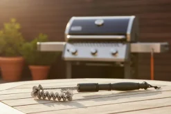 Cookinglife BBQ Reinigingsborstel Fire & Flavour RVS 40 cm - Schoonmaakborstel met Zwart Handvat