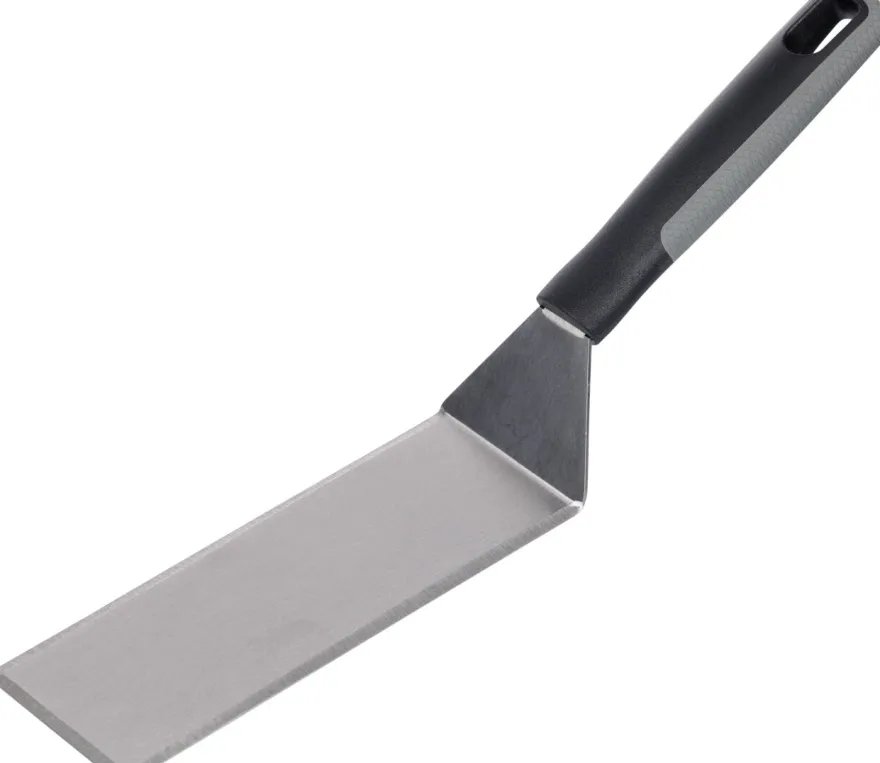 Cookinglife BBQ Spatel Fire & Flavour RVS 35 cm - Grill Spatel Zwart/Grijs