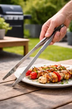 Cookinglife BBQ Tang Fire & Flavour RVS 43 cm - Grilltang voor Vlees en Groenten