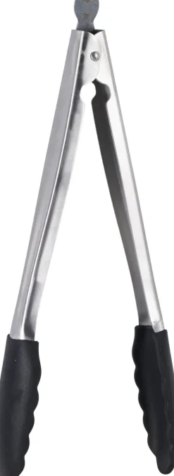 Cookinglife BBQ Tang Fire & Flavour RVS 32 cm - BBQ Tool met Zwarte Handgreep
