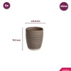 Cookinglife Bekers Delice Grijs 350 ml - 6 stuks
