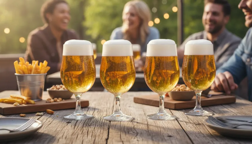 Cookinglife Bierglazen Op Voet 370 ml -4 Stuks