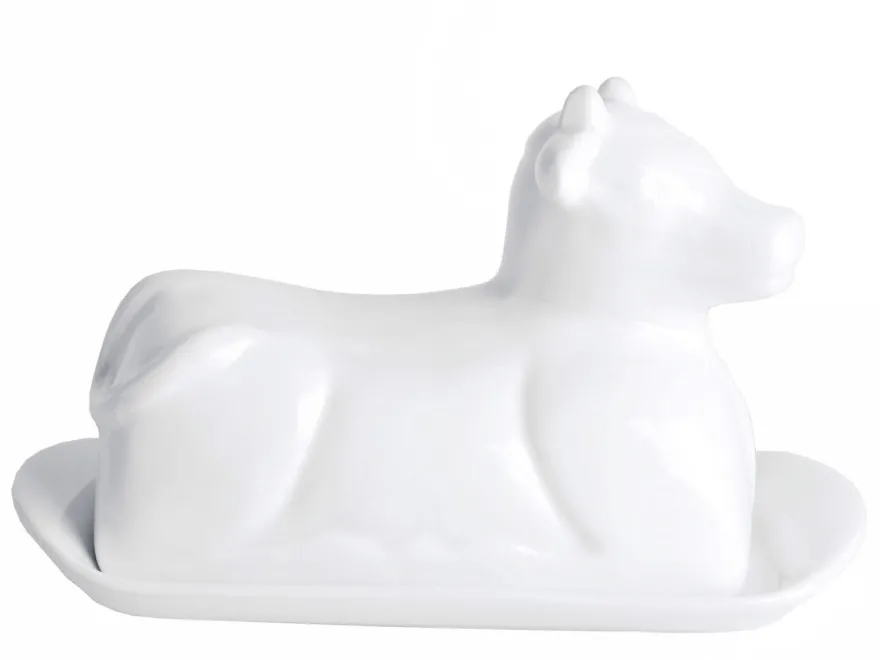 Cookinglife Botervloot Porselein - Koe - 20 x 12 cm