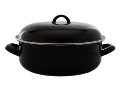 Cookinglife Braadpan met deksel - Emaille - Cooking - ø 22 cm / 2 Liter - geëmailleerde anti-aanbaklaag