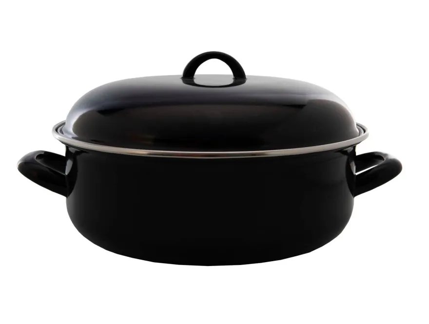 Cookinglife Braadpan met deksel - Emaille - Cooking - ø 22 cm / 2 Liter - geëmailleerde anti-aanbaklaag