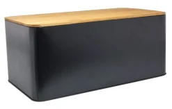 Cookinglife Brooddoos - Broodtrommel met Plank - Mat Zwart