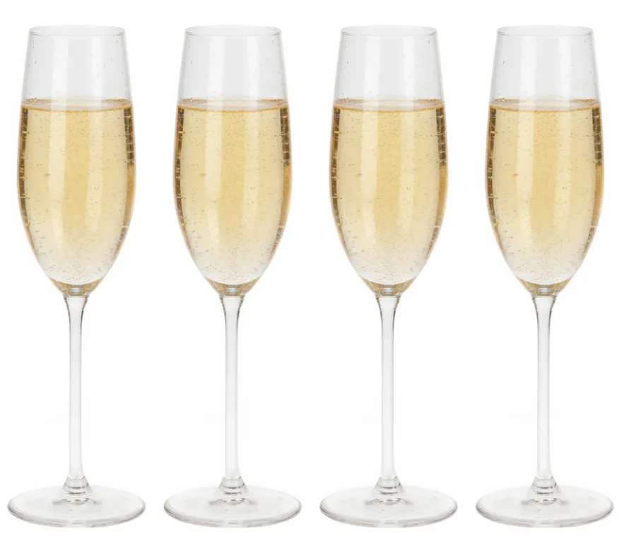 Cookinglife Champagneglazen Solare 210 ml - 4 Stuks