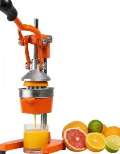 Cookinglife Citruspers - Gietijzer - Hevelmodel - Oranje