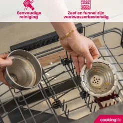 Cookinglife Citruspers - Gietijzer - Hevelmodel - Oranje