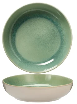 Cookinglife Diepe Borden / Pastaborden Serene Green ø 23 cm - Aardewerk - 4 Stuks