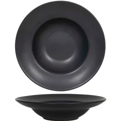 Cookinglife Diepe Borden / Pastaborden Zwart ø 24 cm - 6 Stuks