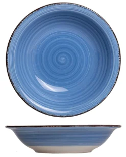 Cookinglife Diepe borden / Pastaborden Delice Blauw ø 21 cm - 6 stuks