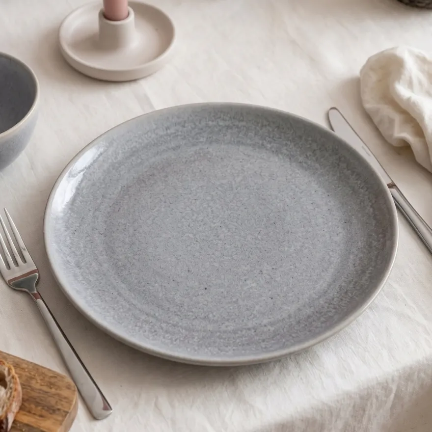 Cookinglife Dinerborden Breeze Grijs ø 27 cm – 6 stuks