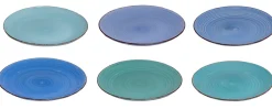 Cookinglife Dinerborden Delice Blauw ø 26.5 cm - 6 stuks