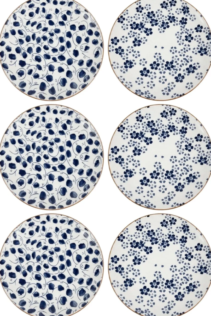 Cookinglife Dinerborden Fleuris ø 27 cm - 6 stuks