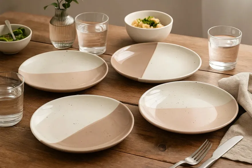 Cookinglife Dinerborden Leem ø 27 cm - 6 Stuks