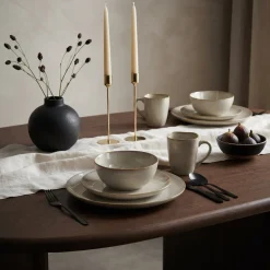 Cookinglife Dinerborden Linen Beige ΓΈ 27 cm β 6 stuks