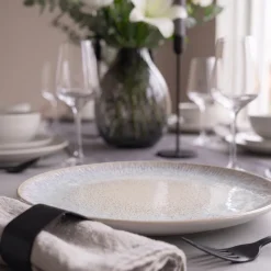 Cookinglife Dinerborden Nola Beige ø 27 cm - 6 Stuks