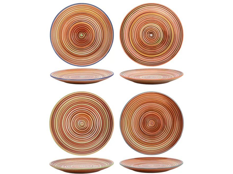 Cookinglife Dinerborden Rhythm & Lines ø 26.5 cm - 4 Stuks