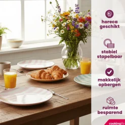 Cookinglife Dinerborden Spring Vibes ø 26.5 cm - 6 Stuks