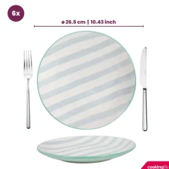 Cookinglife Dinerborden Spring Vibes ø 26.5 cm - 6 Stuks