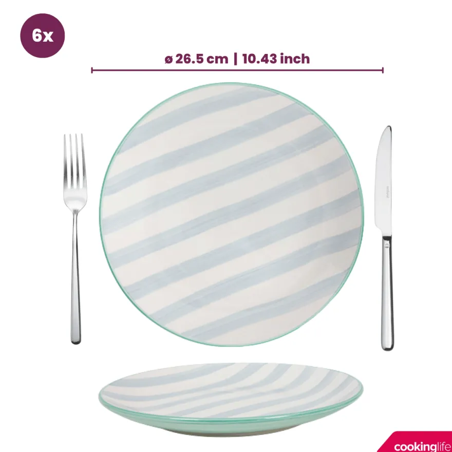 Cookinglife Dinerborden Spring Vibes ø 26.5 cm - 6 Stuks