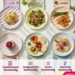 Cookinglife Dinerborden Spring Vibes ø 26.5 cm - 6 Stuks