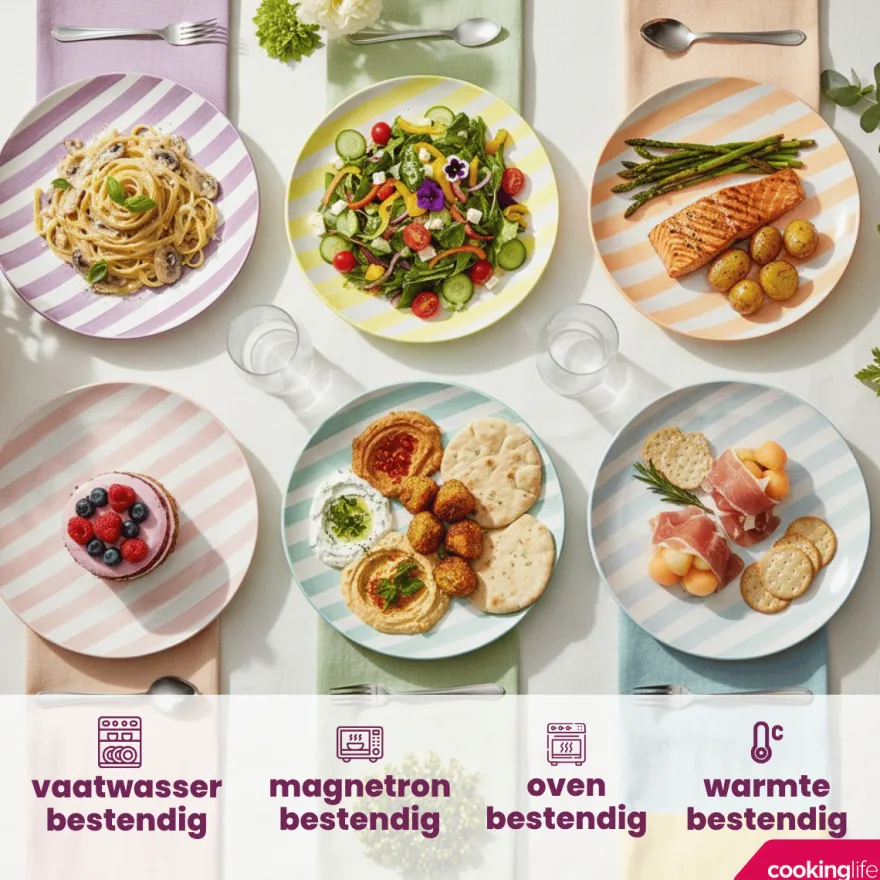 Cookinglife Dinerborden Spring Vibes ø 26.5 cm - 6 Stuks