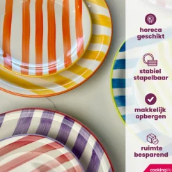 Cookinglife Dinerborden Summer Vibes ø 26.5 cm - 6 stuks